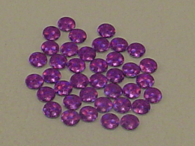 1 Gross 3mm HOLO PURPLE ROUND NAILHEAD HOTFIX